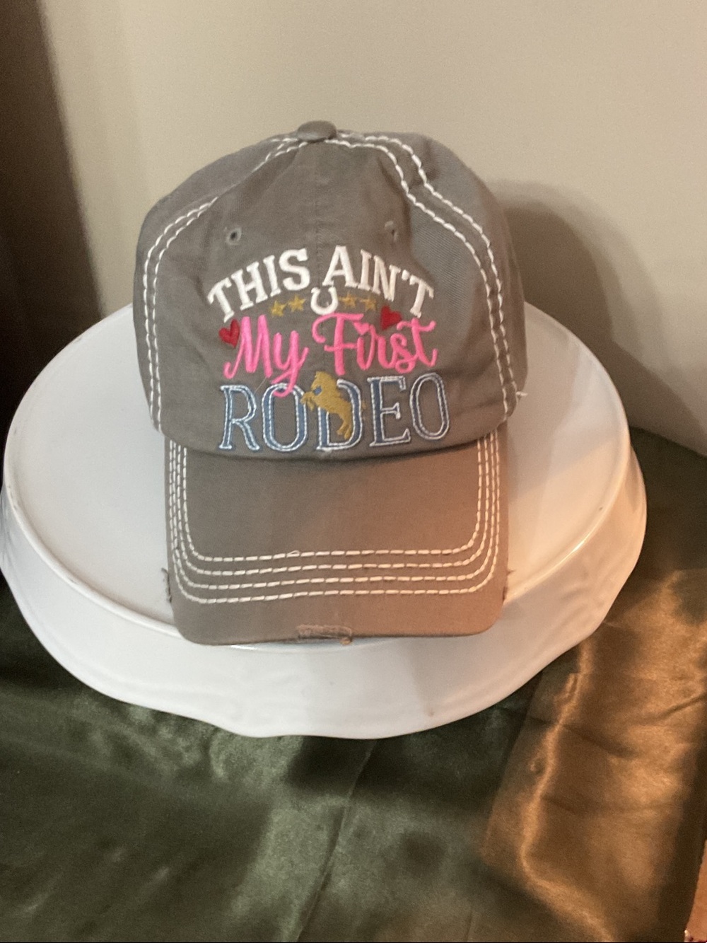 - "This Ain't My First Rodeo" Embroidered Hat